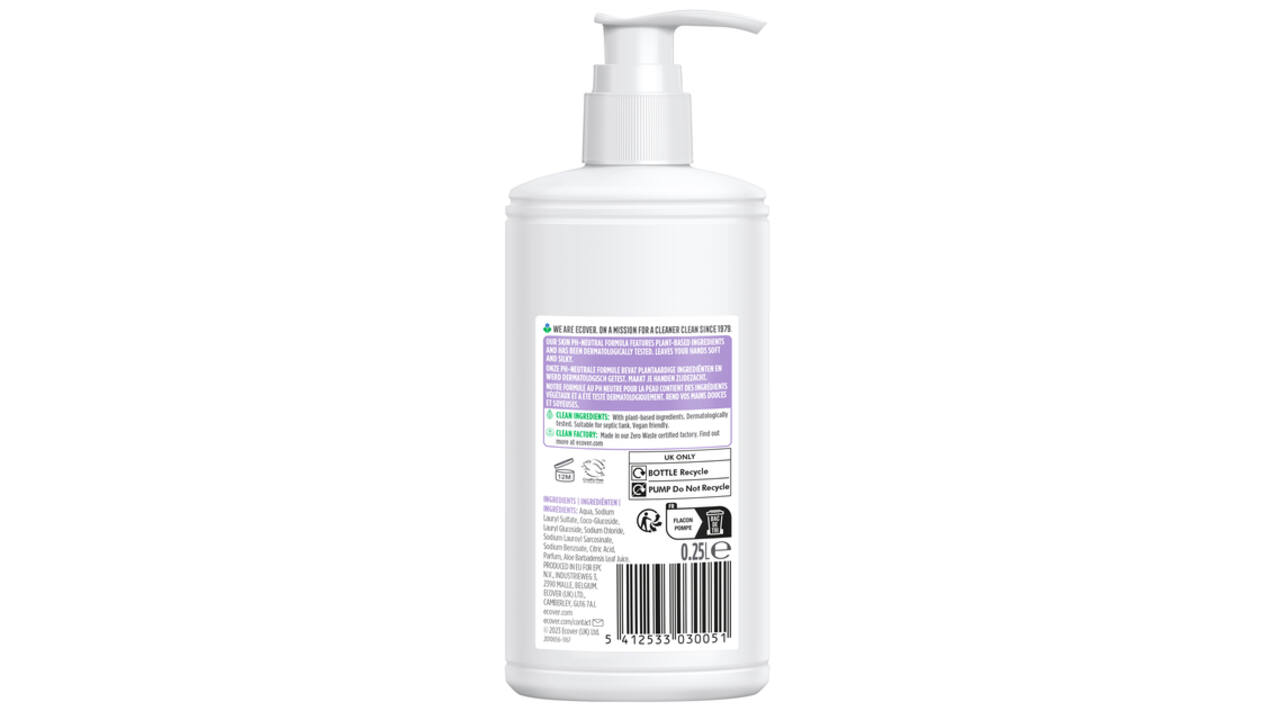 Handzeep Ecover met pomp 250ml