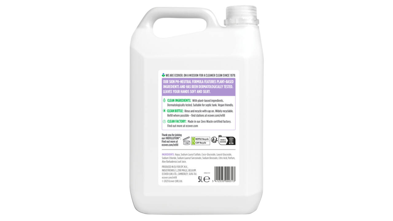 Handzeep Ecover lavendel 5 liter