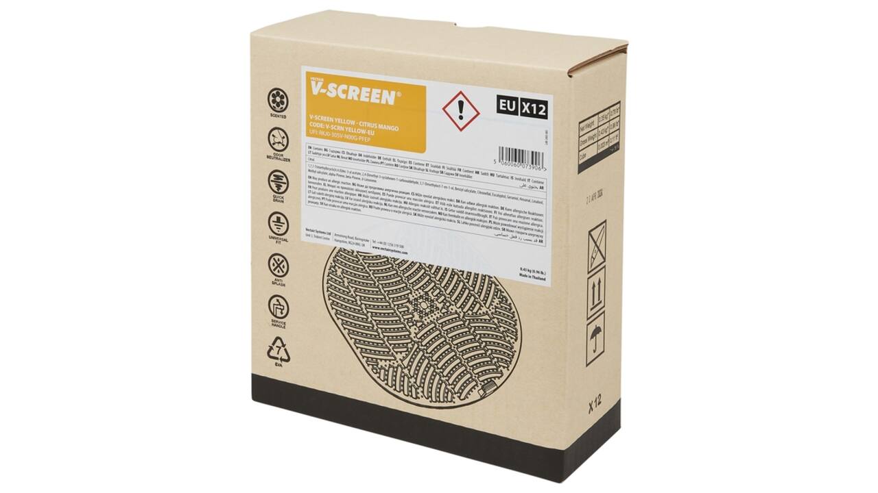 Urinoirmat V-screen Citrus Mango