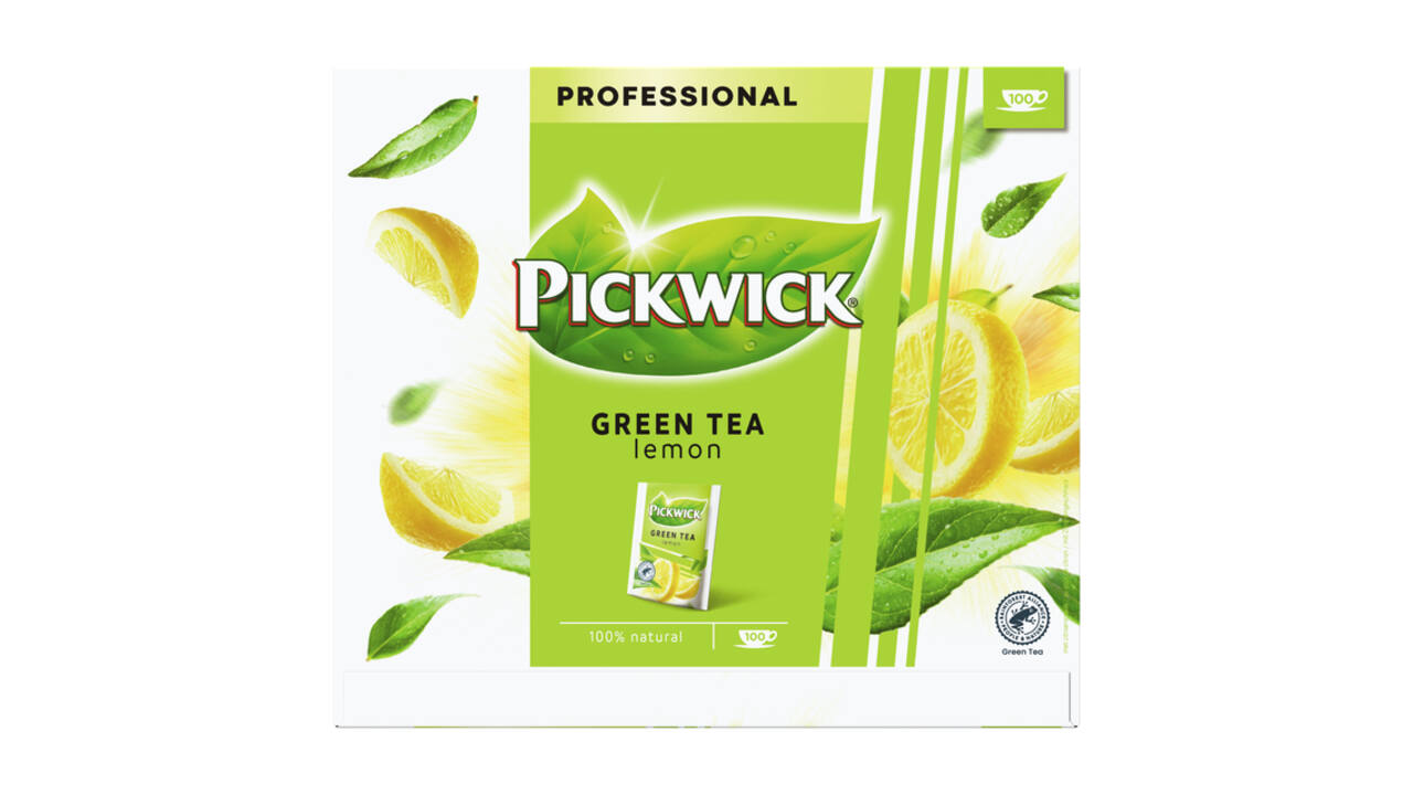 Thee Pickwick green original lemon 100x2gr