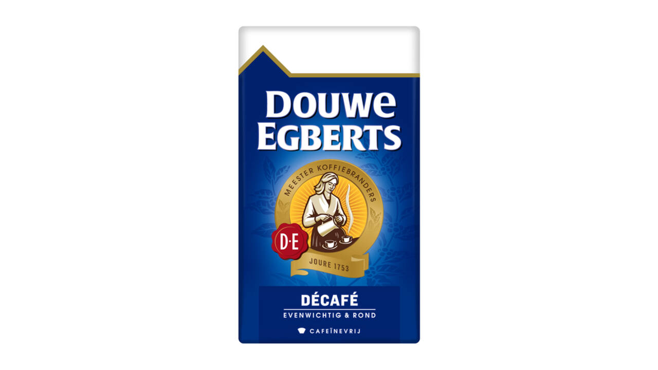 Koffie Douwe Egberts snelfiltermaling decafe 250gr
