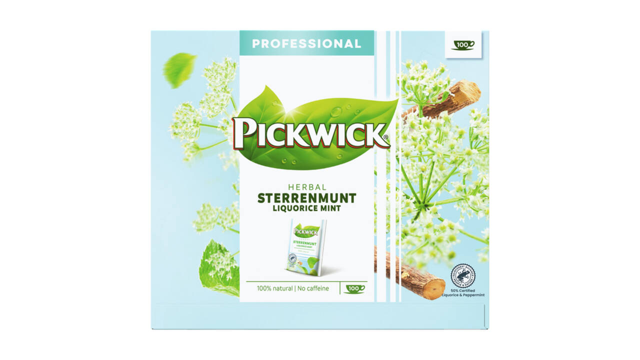 Thee Pickwick sterrenmunt 100x2gr met envelop