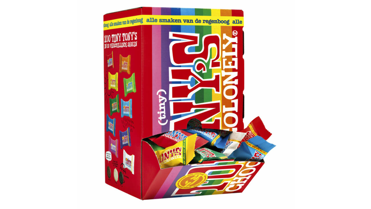 Chocolade Tony's Chocolonely tiny mix doos 100 st