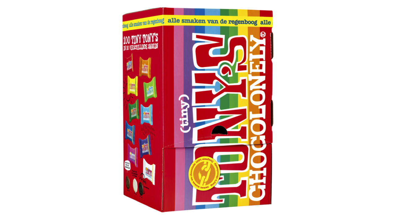 Chocolade Tony's Chocolonely tiny mix doos 100 st