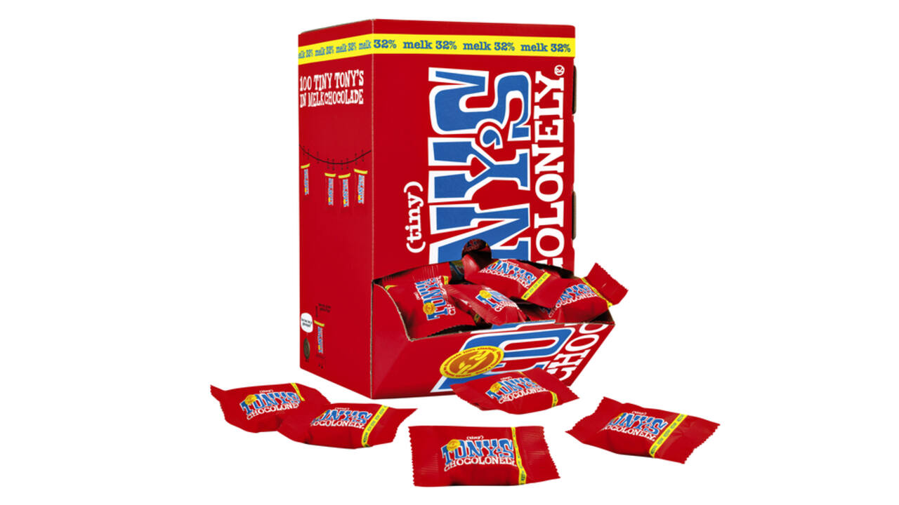 Chocolade Tony's Chocolonely tiny melk doos 100 st