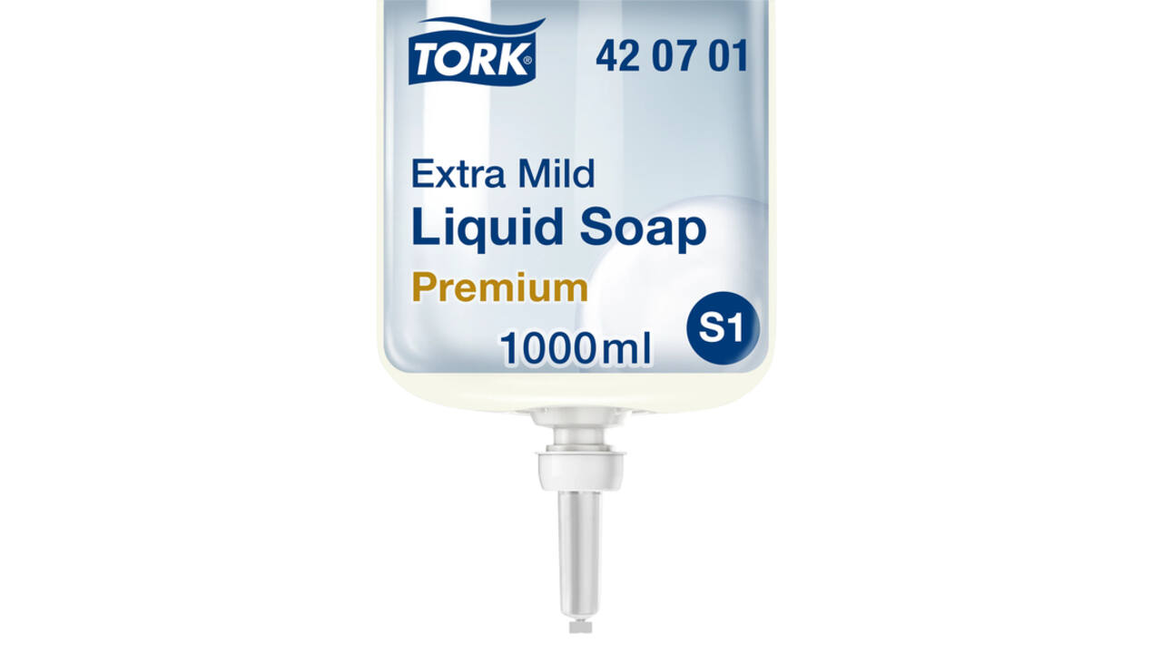 Handzeep Tork S1 Premium vloeibaar 1000ml gevoelige huid 420701