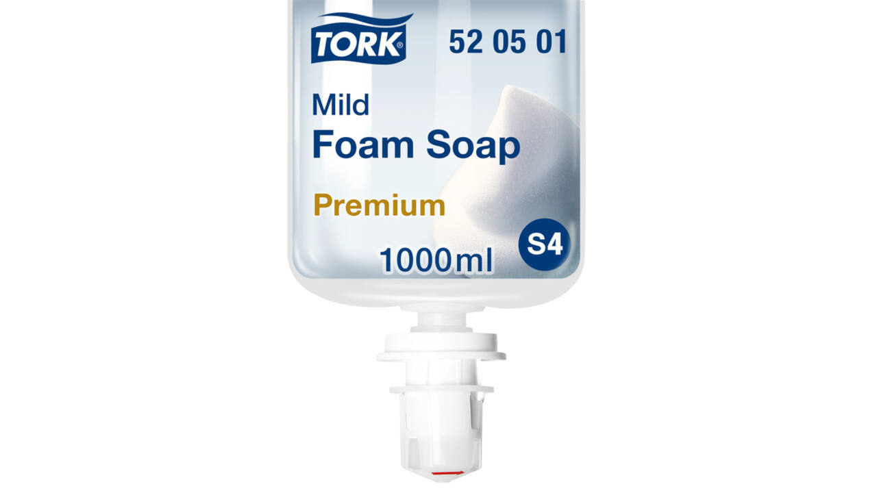 Handzeep Tork S4 Premium schuim 1000ml mild 520501