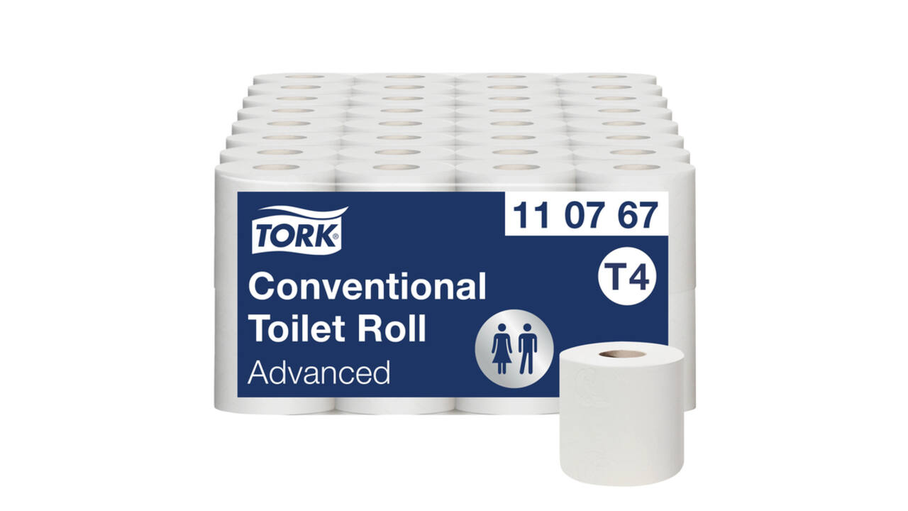 Toiletpapier Tork T4 Advanced 2-laags 250 vel wit 110767