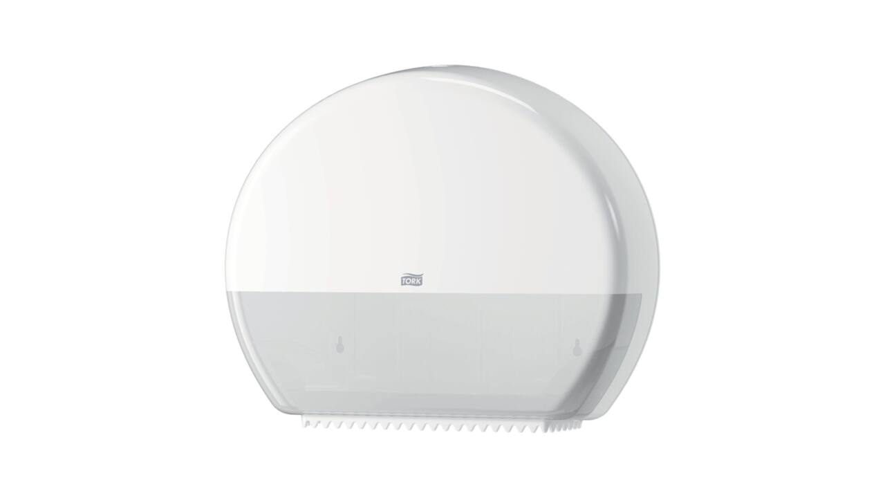 Toiletpapierdispenser Tork T1 Elevation jumbo wit 554000