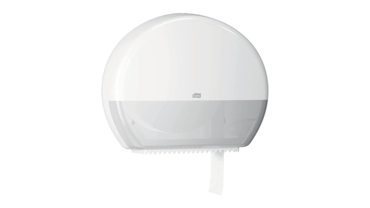 Toiletpapierdispenser Tork T1 Elevation jumbo wit 554000