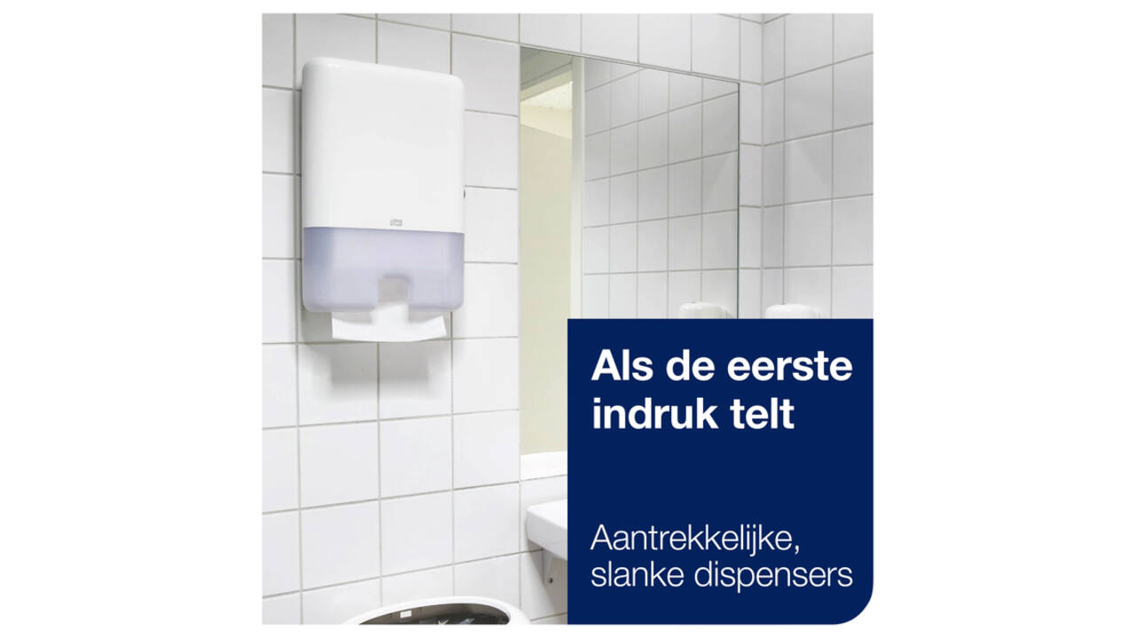 Handdoekdispenser Tork H2 Elevation Xpress wit 552000