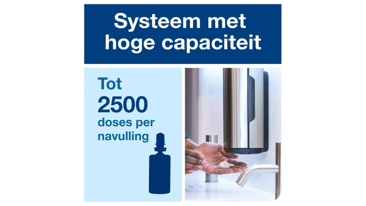 Zeepdispenser Tork S4 Image Line sensor 1000ml zilver 460009