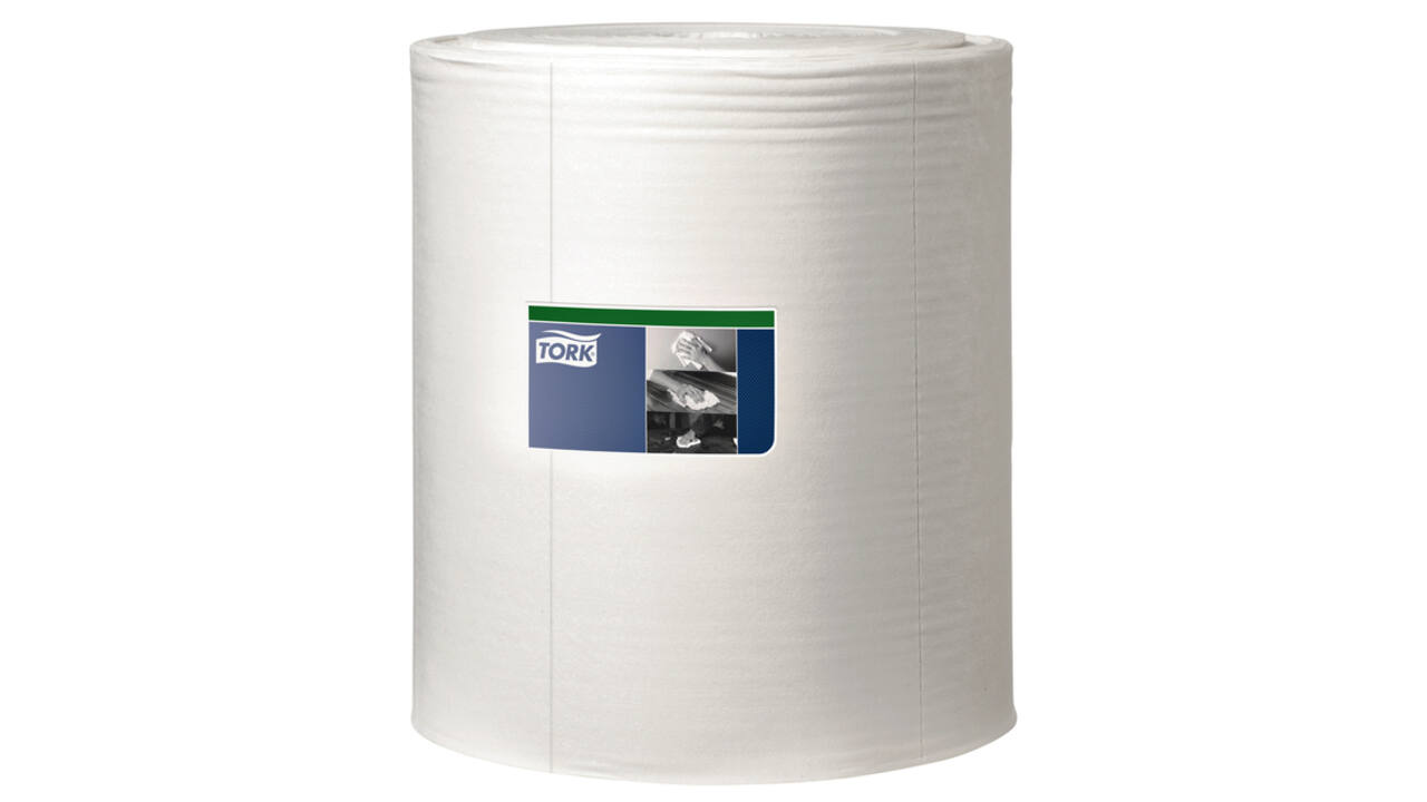 Reinigingsdoek Tork W1 Premium 1-laags 380m wit 510104