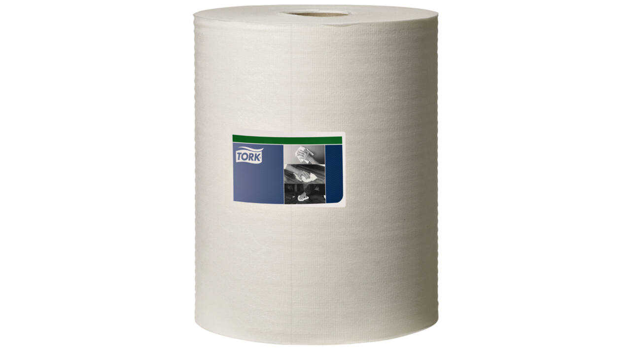Reinigingsdoek Tork W2 Premium Heavy-Duty 1-laags 106m wit 530137