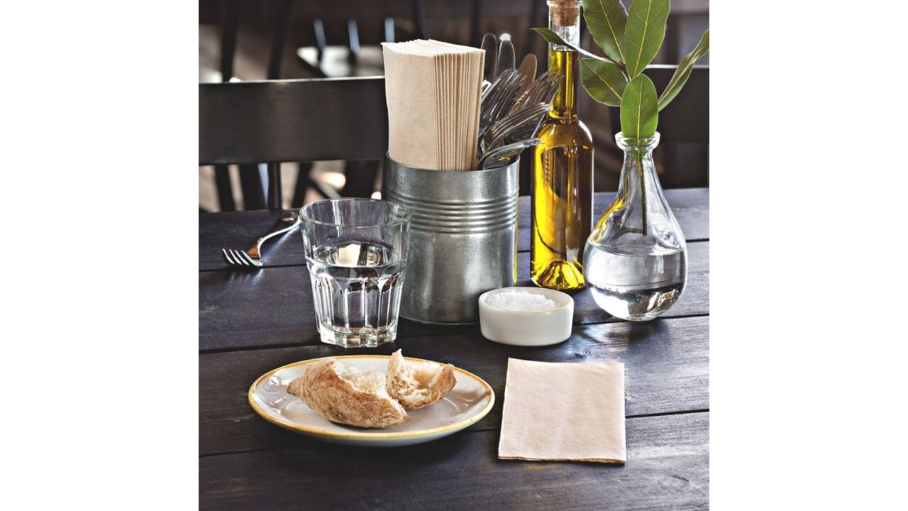 Lunchservet Tork Advanced 1/8 vouw 2-laags 328x325mm 200 vel naturel 477351