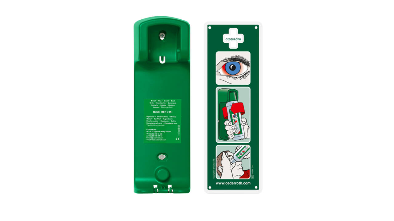 Oogdouche Cederroth 500ml wandhouder