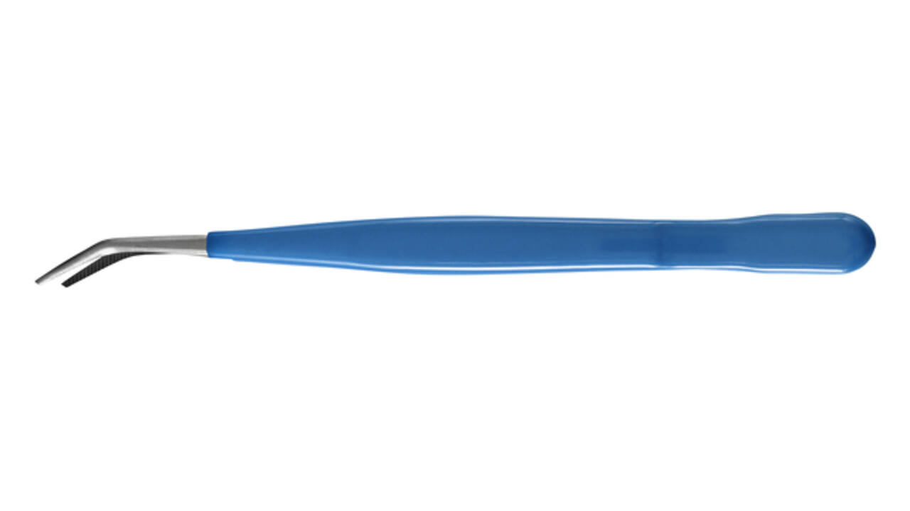 Knutselpincet Westcott 15.5cm soft grip blauw