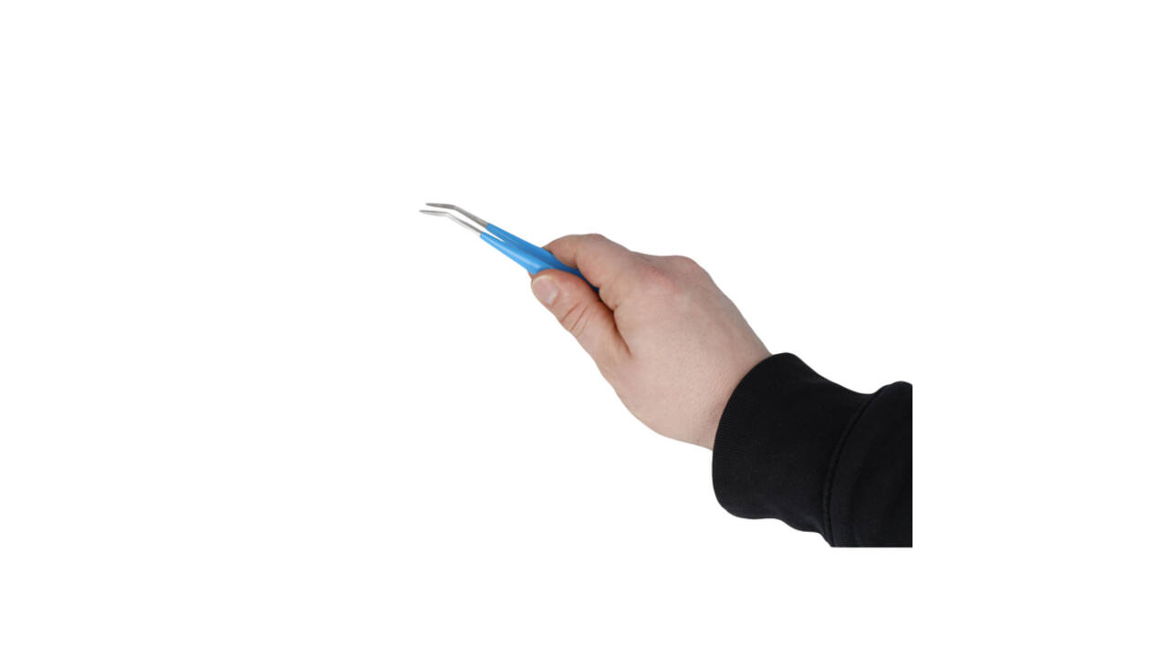 Knutselpincet Westcott 15.5cm soft grip blauw