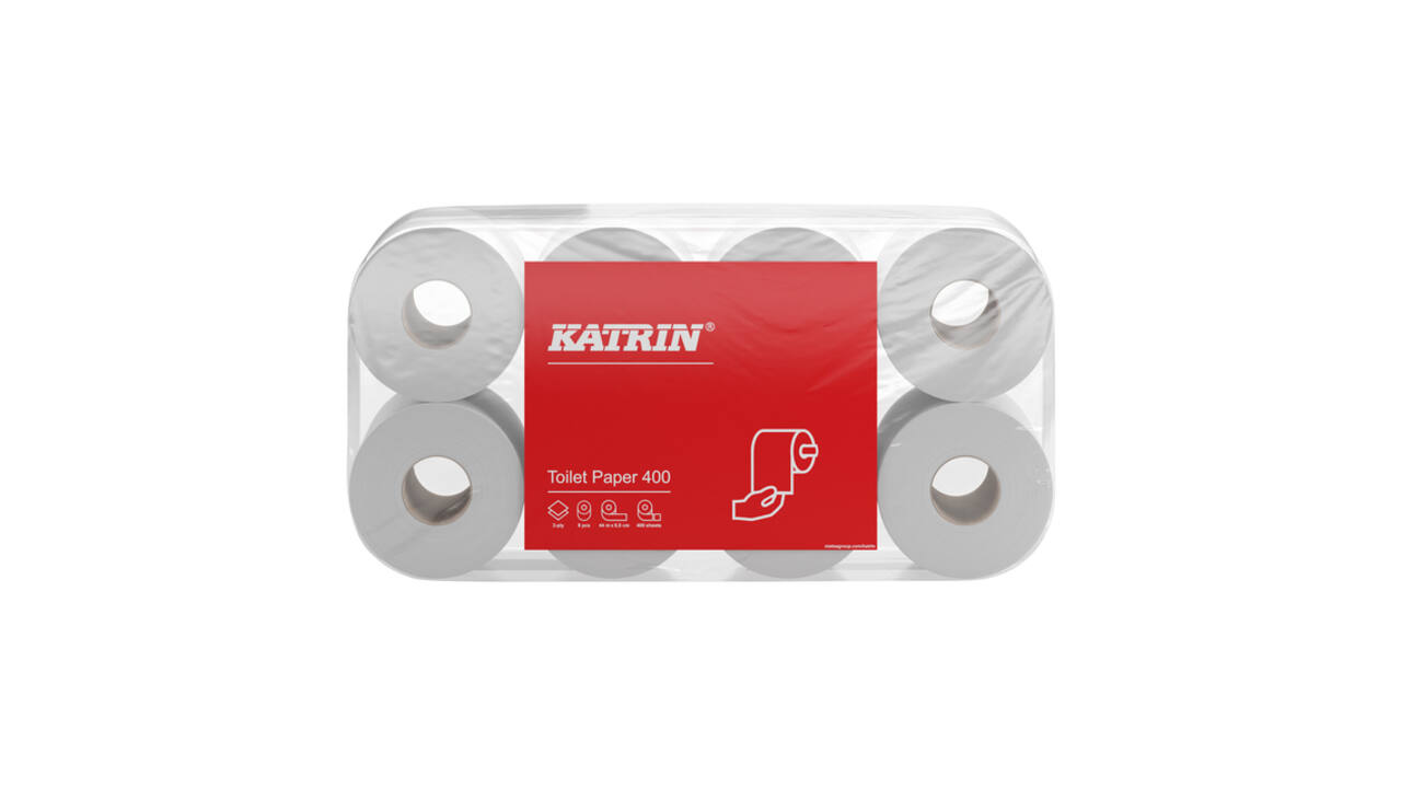 Toiletpapier Katrin 2-laags 400 vel wit 14293