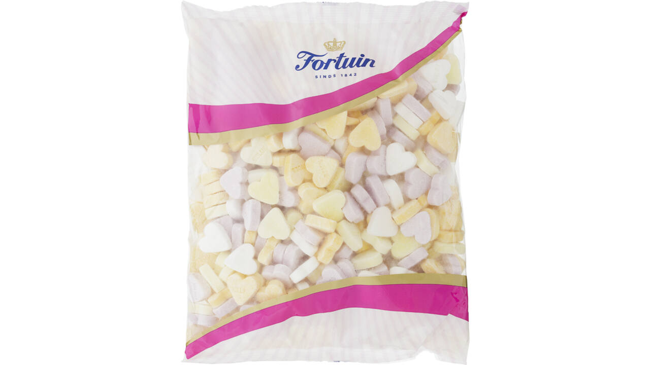 Snoep Fortuin vruchtenhartjes 1kg