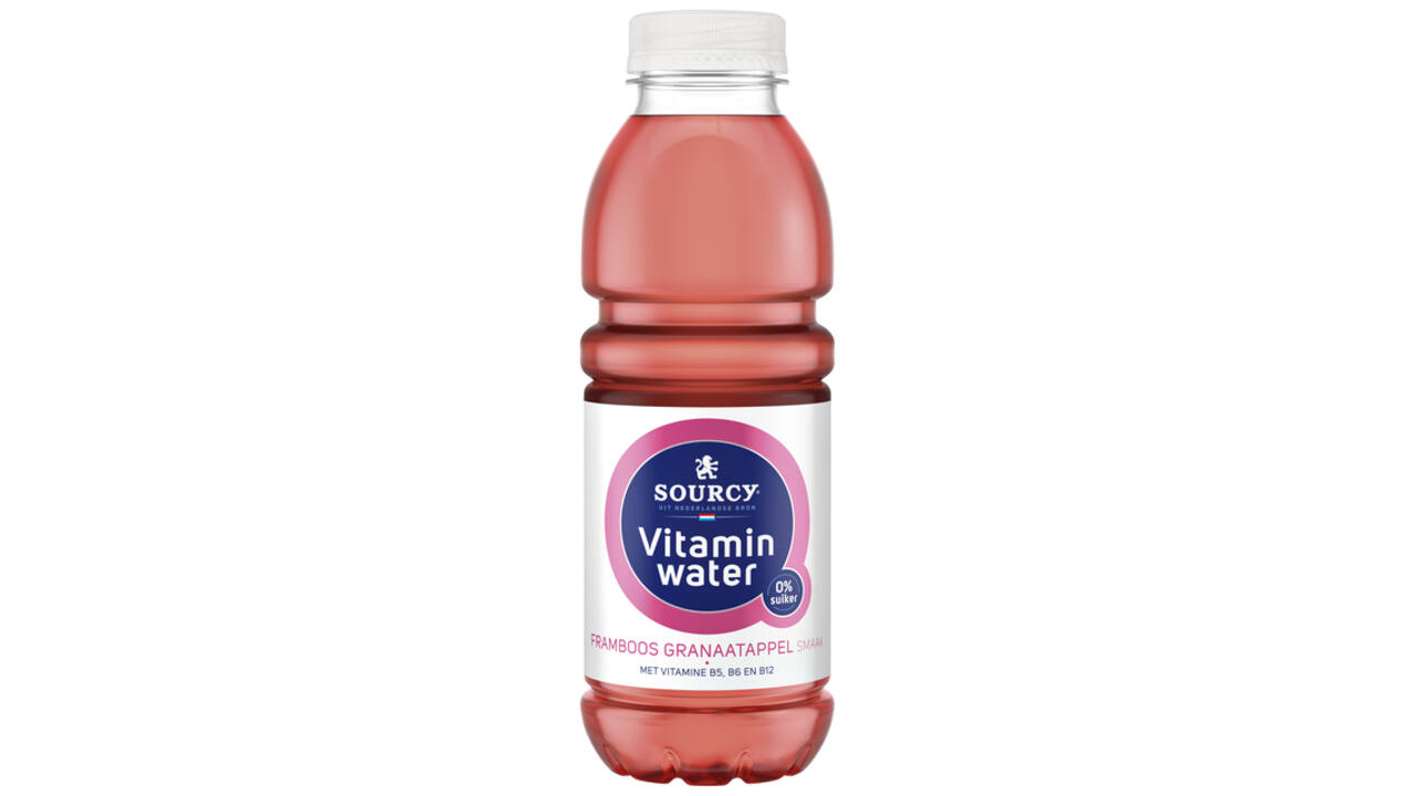 Water Sourcy vitamin framboos/granaatap fles 500ml
