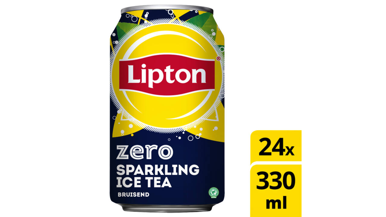 Frisdrank Lipton Ice Tea sparkling zero blik 330ml
