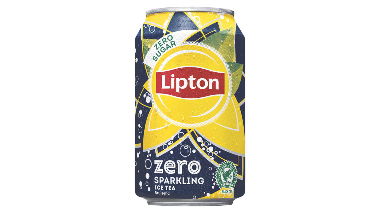 Frisdrank Lipton Ice Tea sparkling zero blik 330ml