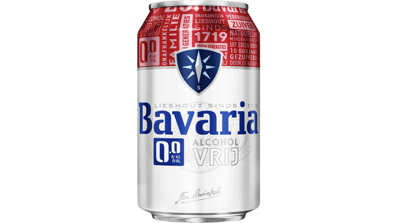 Bier Bavaria 0.0% blik 330ml