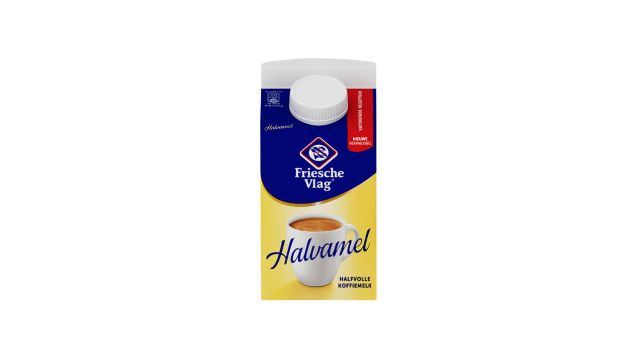 Koffiemelk Friesche Vlag halvamel 455ml
