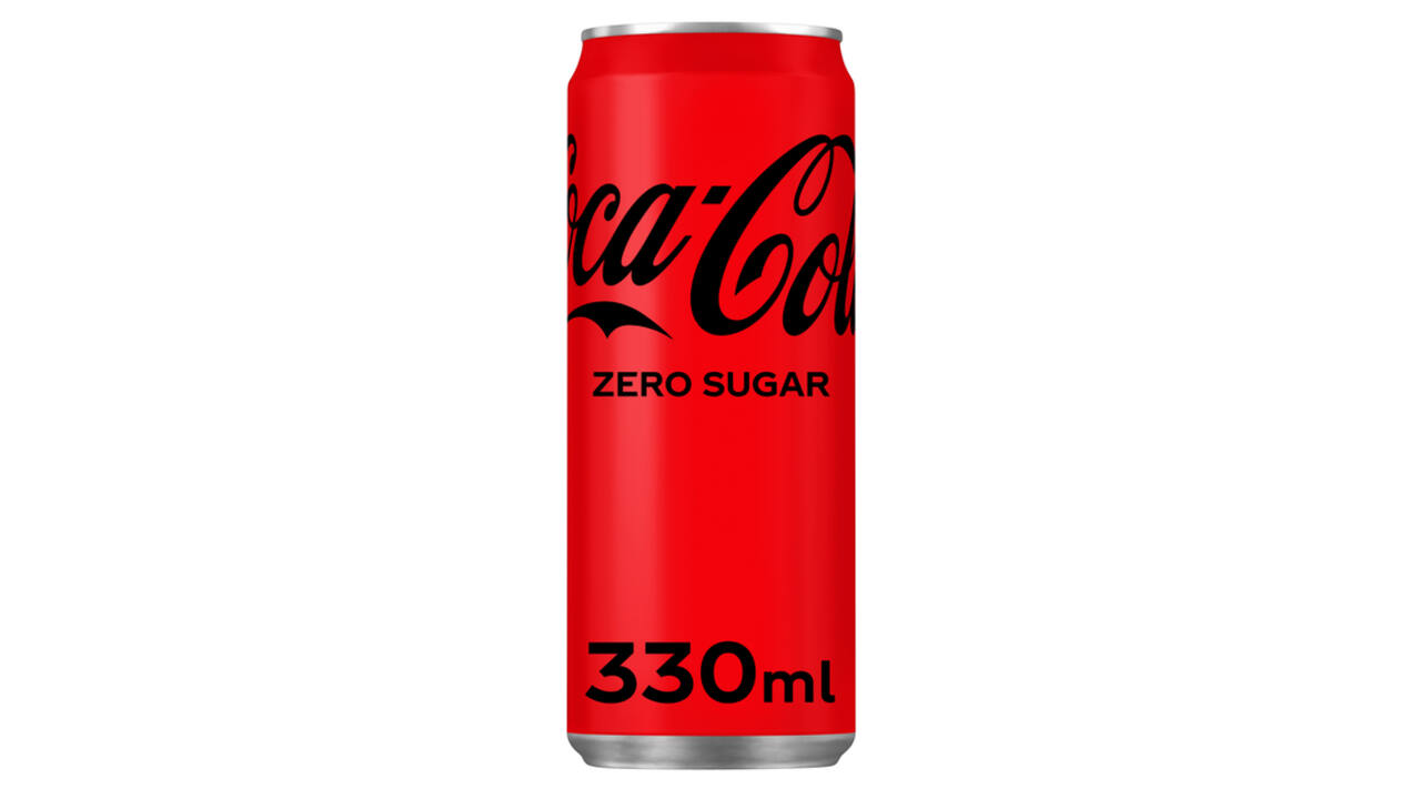 Frisdrank Coca Cola zero blik 330ml