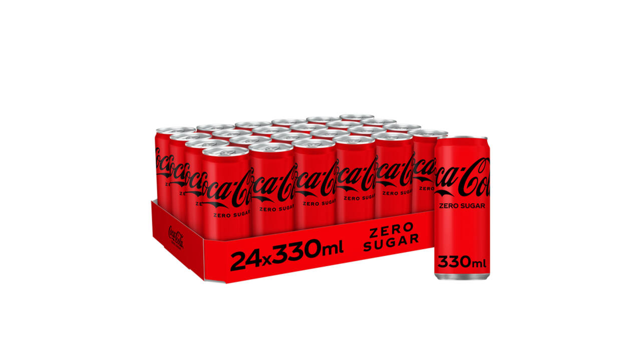 Frisdrank Coca Cola zero blik 330ml
