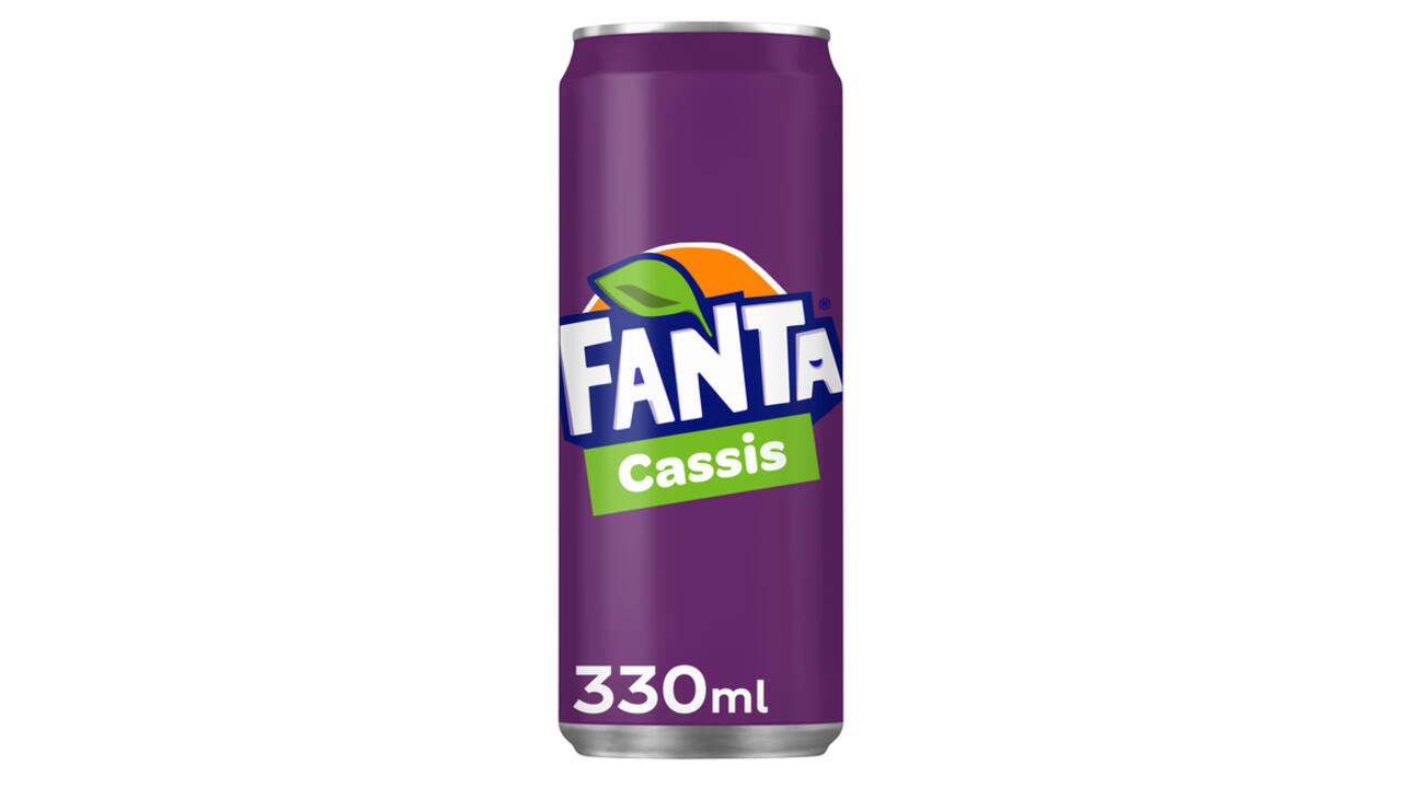 Frisdrank Fanta cassis blik 330ml