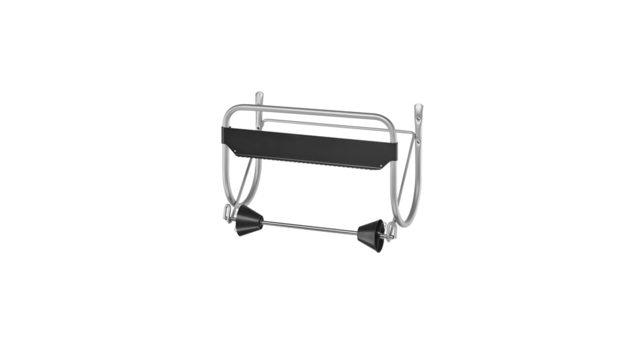 Poetspapierdispenser Satino CR1 muurstandaard zilver 332380