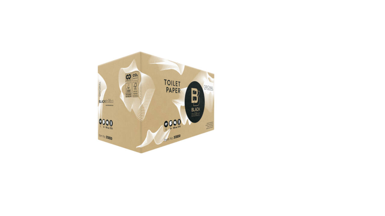 Toiletpapier BlackSatino ST10 Original systeemrol 2-laags 100m wit 313830