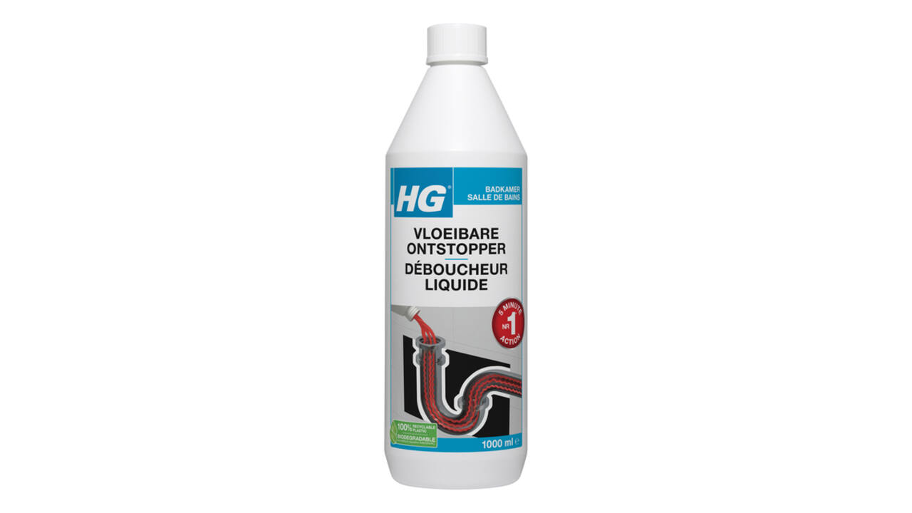 Afvoerontstopper HG badkamer vloeibaar 1l
