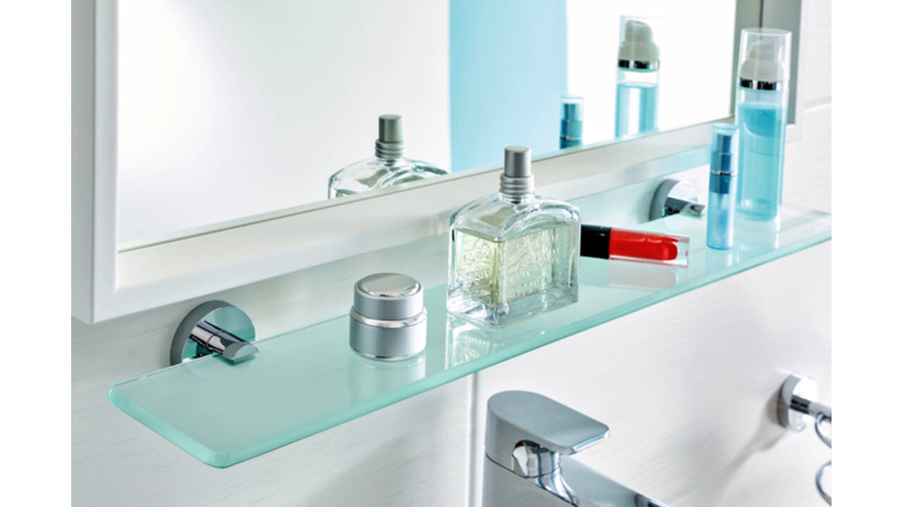 Planchet tesa® Smooz glas hoogglans verchroomd metaal zelfklevend