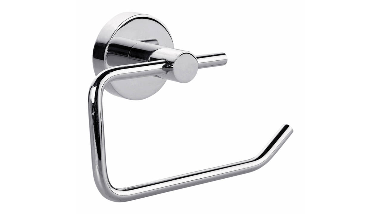 Toiletrolhouder tesa® Smooz hoogglans verchroomd metaal zelfklevend