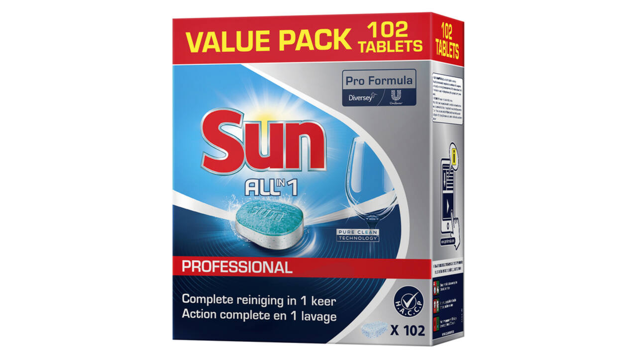 Vaatwastabletten Sun Pro Formula All-in-one 102 stuks