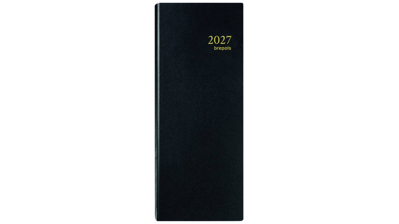 Agenda 2027 Brepols Saturnus Lima 7dagen/2pagina's smal zwart