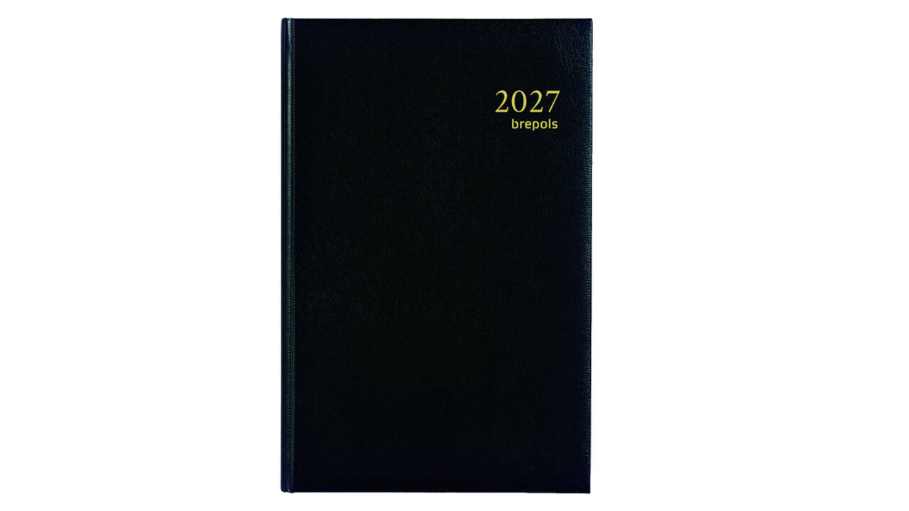 Agenda 2027 Brepols Saturnus Lima 7dagen/2pagina's zwart