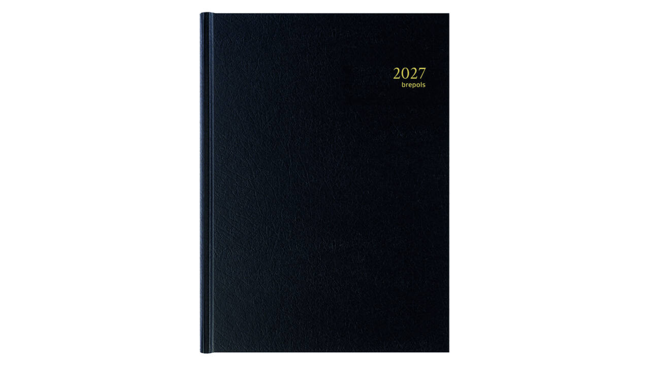 Agenda 2027 Brepols Bremax Santex A4 1dag/2pagina's 8 kolommen zwart