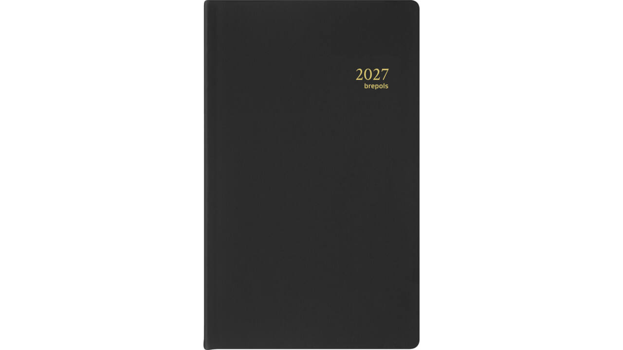 Agenda 2027 Brepols Breform Seta 1dag/1pagina zwart