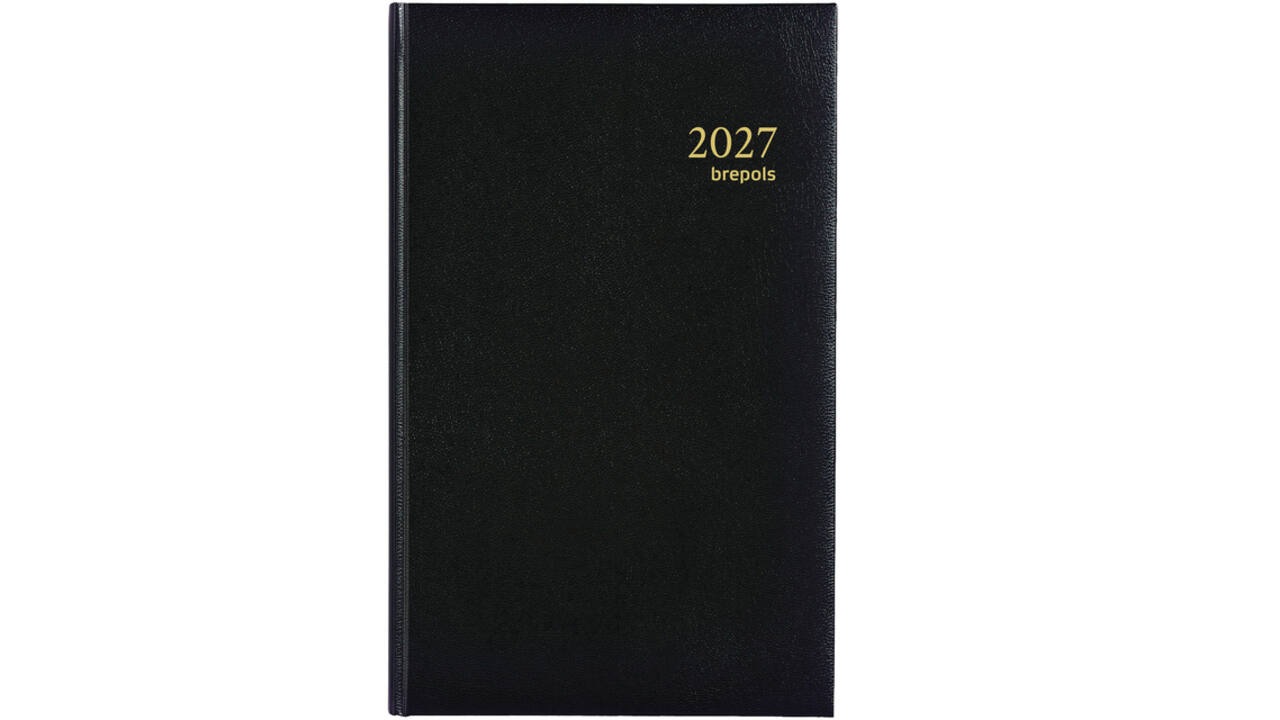 Agenda 2027 Brepols Brefix Lima 1dag/1pagina zwart