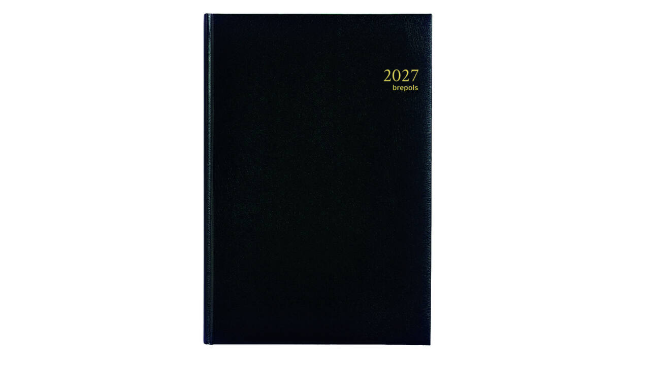 Agenda 2027 Brepols Omega Lima 7dag/2pagina's zwart