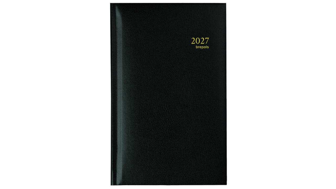 Agenda 2027 Brepols Interplan Lima 7dagen/2pagina's zwart