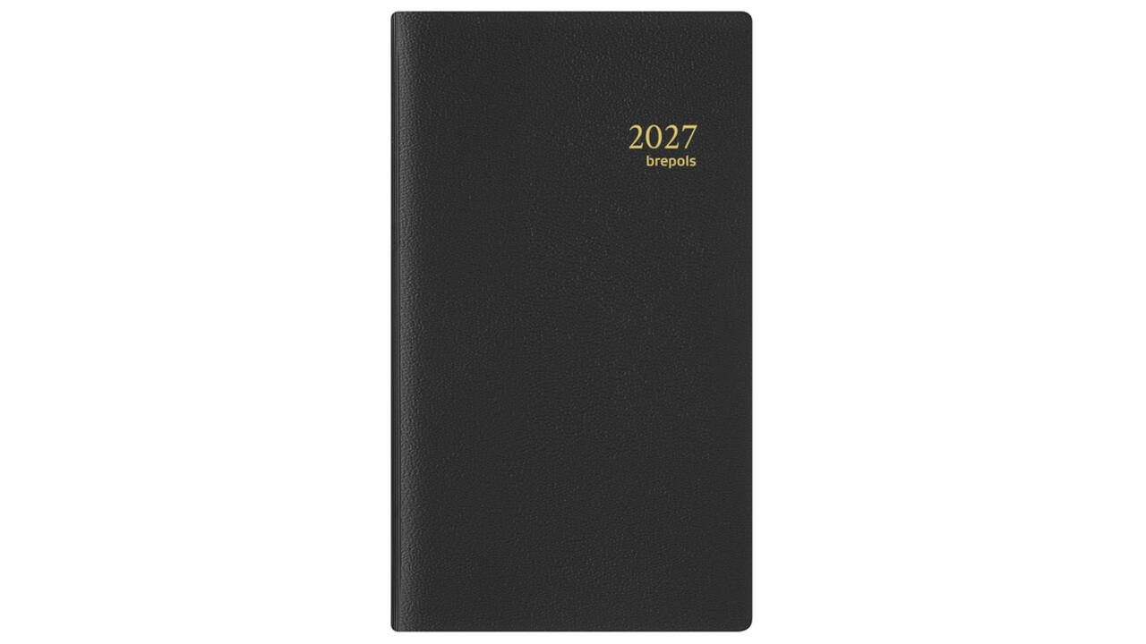 Agenda 2027 Brepols Interplan Genova 7dagen/2pagina's spiraal zwart
