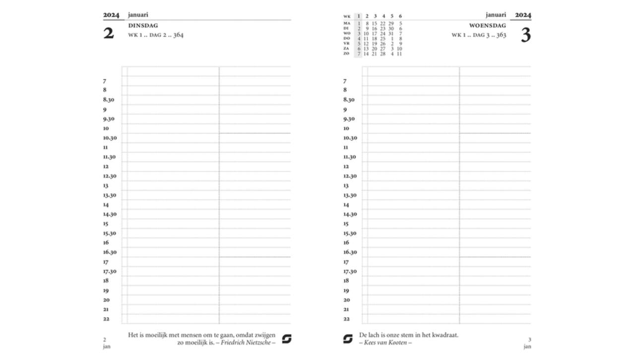 Agendavulling 2027 Succes Senior 1dag/1pagina