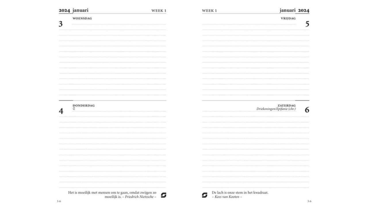 Agendavulling 2027 Succes Mini 4dagen/2pagina's