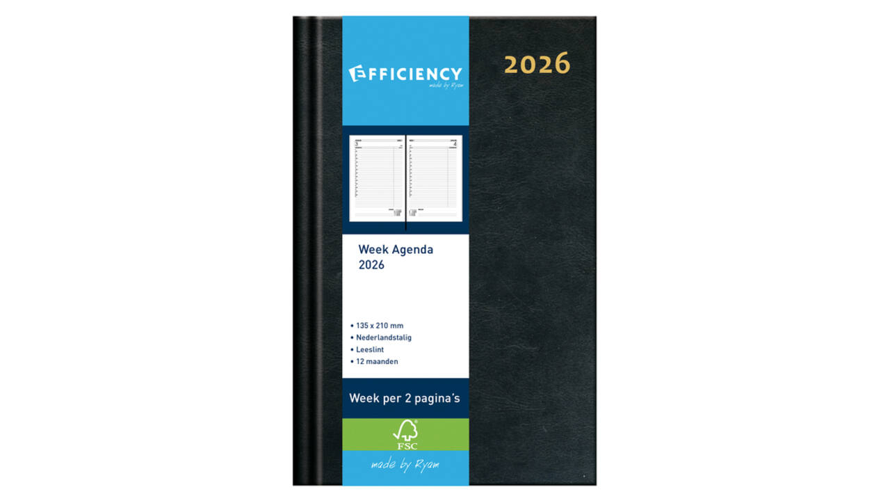 Agenda 2027 Ryam Efficiency Baladek 7dagen/2pagina's zwart