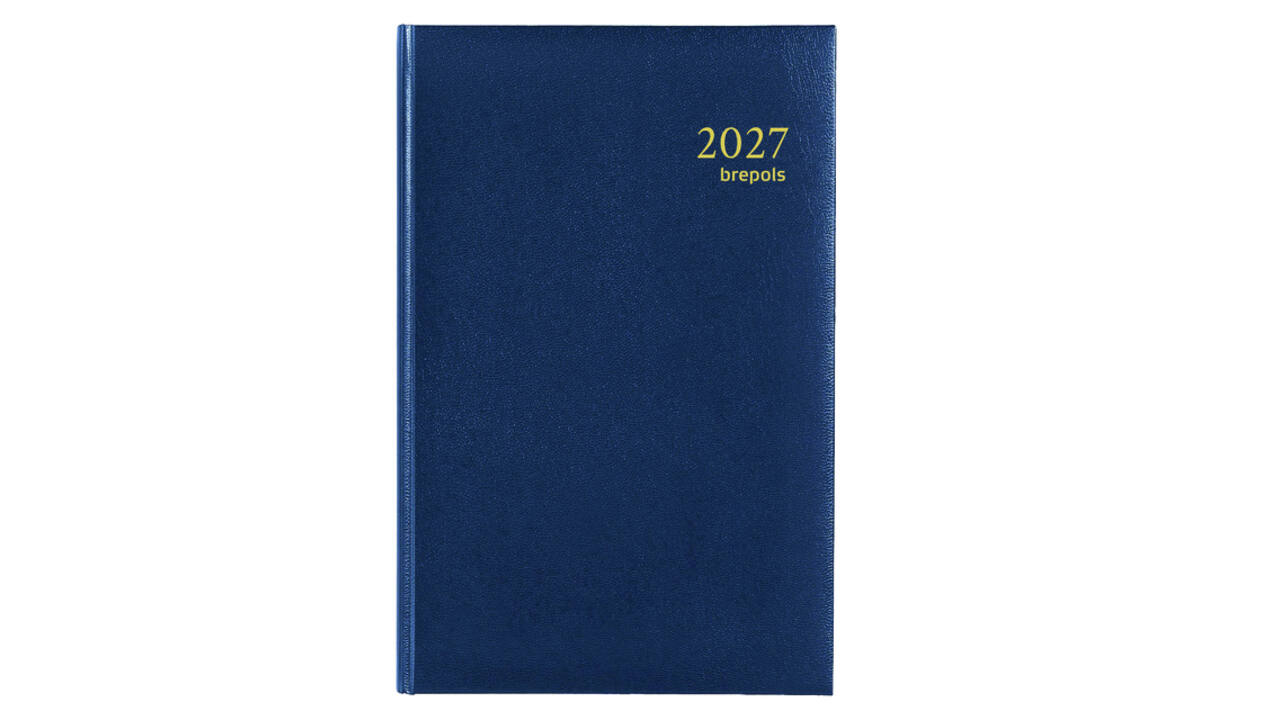 Agenda 2027 Brepols Saturnus Lima 7dagen/2pagina's blauw